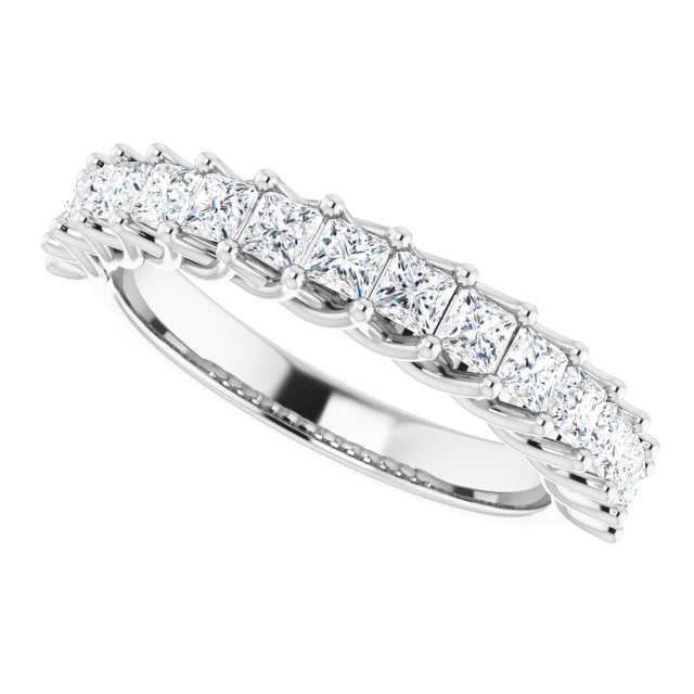 1.20 ct. Princess Cut Diamond Wedding Band-VIRABYANI